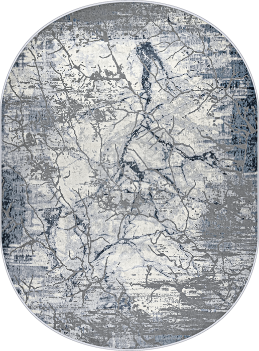 Ковер 37941A oval BLUE / L.GREY