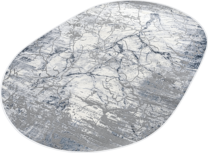 Ковер 37941A oval BLUE / L.GREY