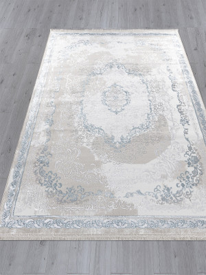 Ковер L278A - CREAM SHRINK / BLUE FDY - Прямоугольник - коллекция EFSAN