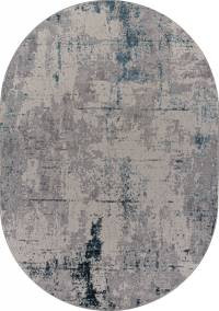 Ковер LIMAN ( ЛИМАН ) F169 - CREAM-D. BLUE ( Овал )