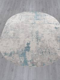 Ковер LIMAN ( ЛИМАН ) F169 - CREAM-D. BLUE ( Овал )