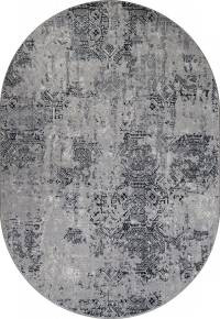Ковер PALERMO ( ПАЛЕРМО ) F281 - DARK GRAY ( Овал )