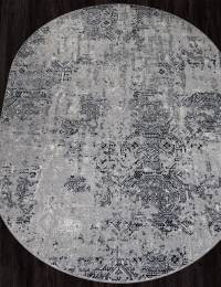Ковер PALERMO ( ПАЛЕРМО ) F281 - DARK GRAY ( Овал )