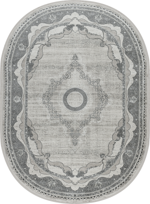 Ковер 36564A oval GREY / GREY