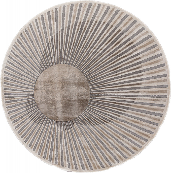 Ковер 00837C - GREY / BROWN - Круг - коллекция SAFIR
