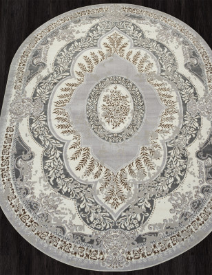 Ковер F290 - GRAY-GREEN - Овал - коллекция PALERMO