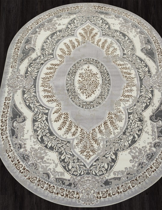 Ковер F290 - GRAY-GREEN - Овал - коллекция PALERMO