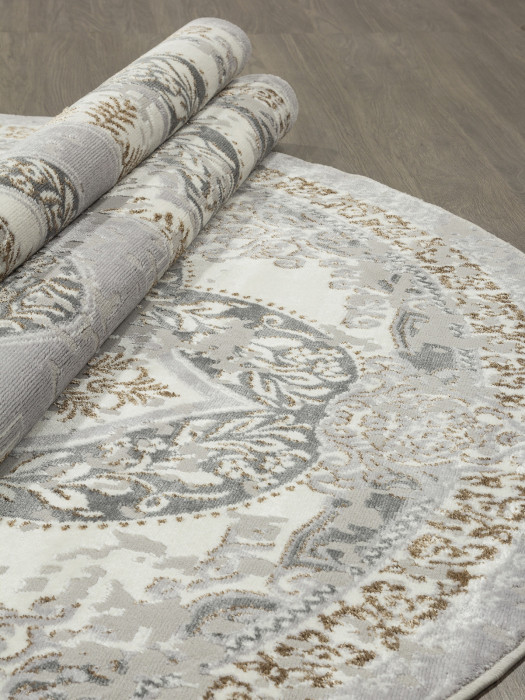 Ковер F290 - GRAY-GREEN - Овал - коллекция PALERMO