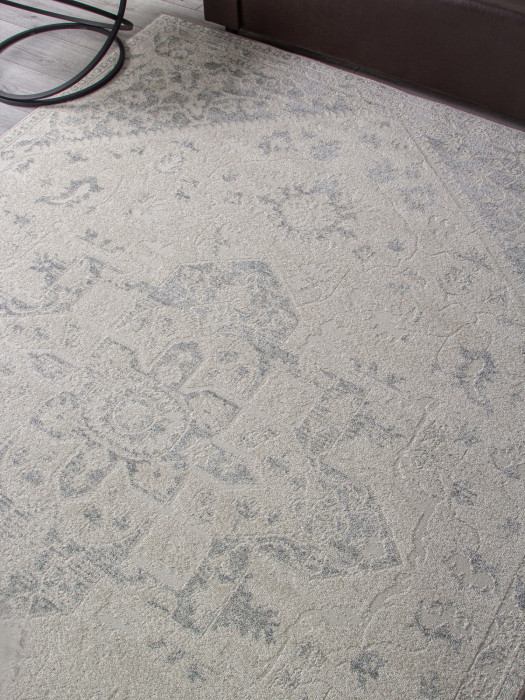 Ковер F530 - CREAM-BLUE - Прямоугольник - коллекция DONA