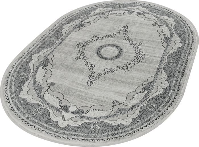 Ковер 36564A oval GREY / L.GREY