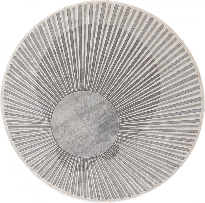 Ковер 00837G - GREY / GREY - Круг - коллекция SAFIR