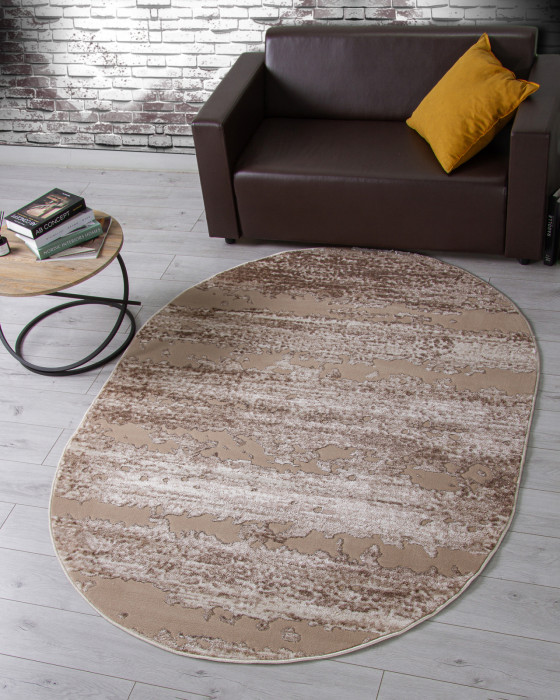 Ковер F173 - BEIGE - Овал - коллекция ALABAMA