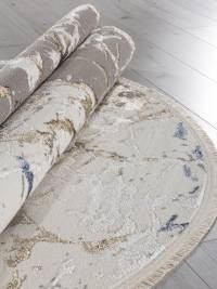 Ковер MOSSO ( МОССО ) 27231A - GRY / NAVY ( Овал )