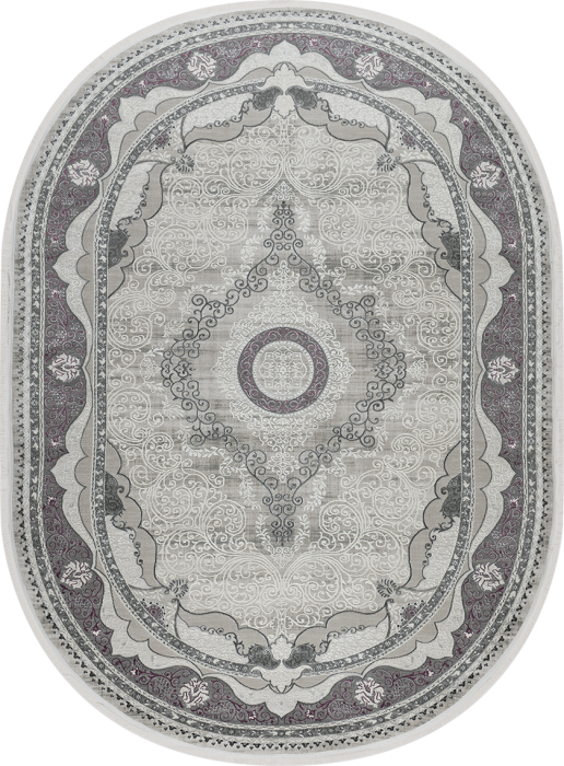 Ковер 36564A oval GREY / LILA