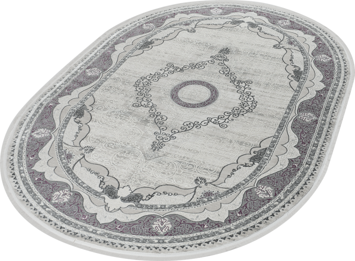 Ковер 36564A oval GREY / LILA