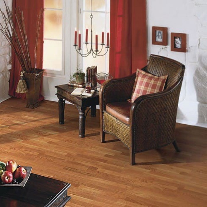Паркетная доска Синтерос Europarquet Дуб Золотой трехполосная лак