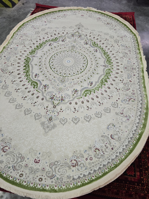 Ковер 38861A oval GREEN / GREEN