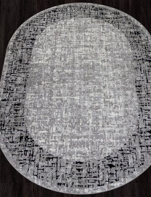 Ковер F292 - DARK GRAY - Овал - коллекция PALERMO