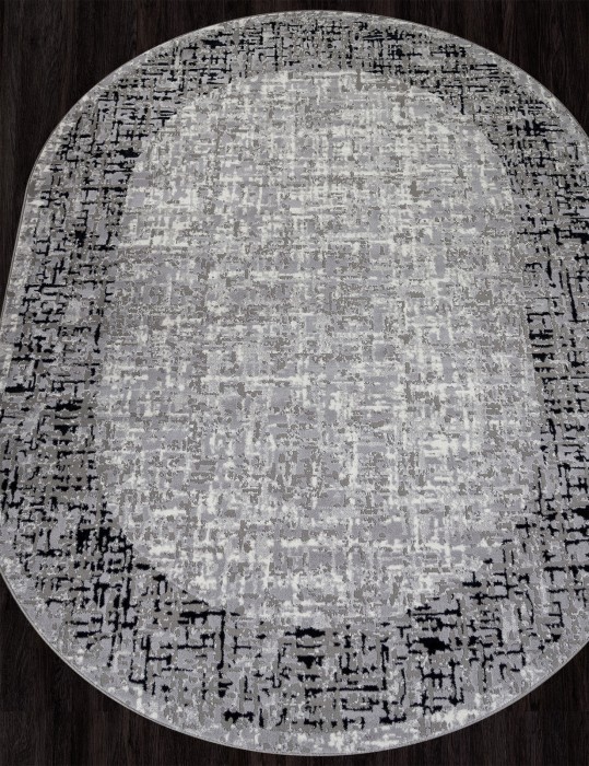 Ковер F292 - DARK GRAY - Овал - коллекция PALERMO