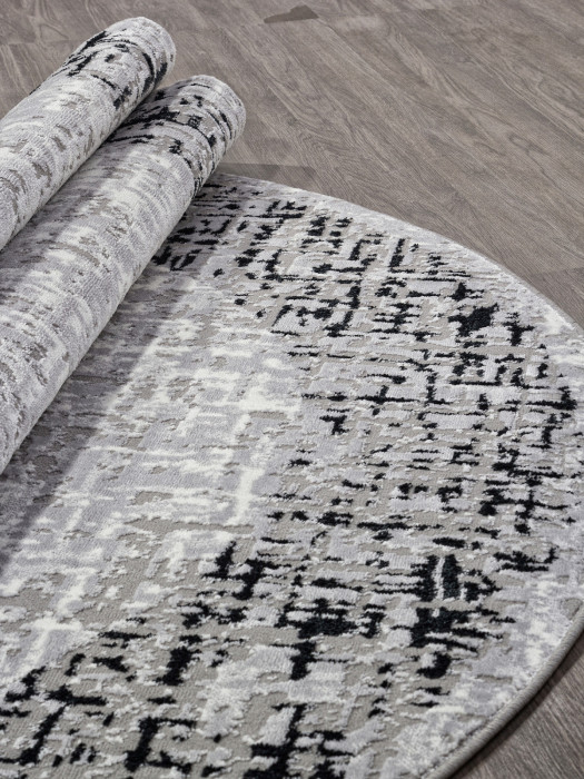 Ковер F292 - DARK GRAY - Овал - коллекция PALERMO