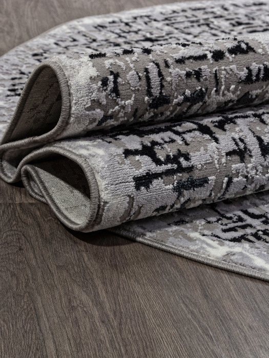 Ковер F292 - DARK GRAY - Овал - коллекция PALERMO