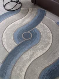 Ковер SAFIR ( САФИР ) 00836T - GREY / BLUE ( Круг )