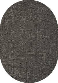 Ковер KAIR ( КАИР) S136 - BLACK-GRAY ( Овал )