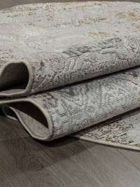 Ковер PALERMO ( ПАЛЕРМО ) F281 - GRAY - GREEN ( Овал )