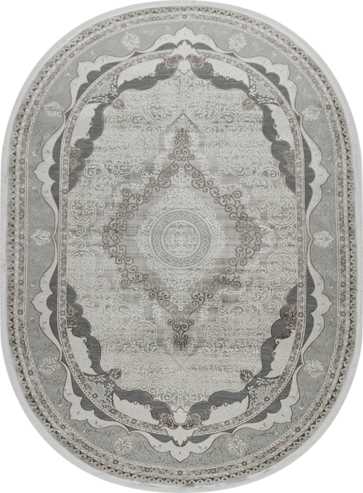 Ковер 36564A oval L.BEIGE / BLUE