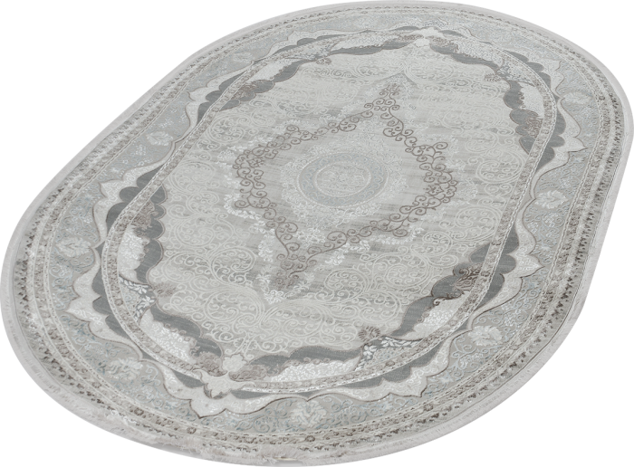 Ковер 36564A oval L.BEIGE / BLUE