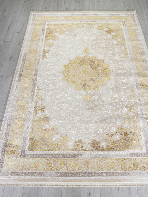 Ковер A064A - CREAM / GOLD FDY - Прямоугольник - коллекция ZARINA