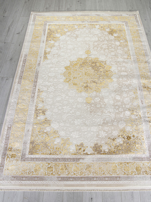 Ковер A064A - CREAM / GOLD FDY - Прямоугольник - коллекция ZARINA