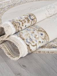 Ковер MOSSO ( МОССО ) 27236 - CREAM / BLUE ( Овал )