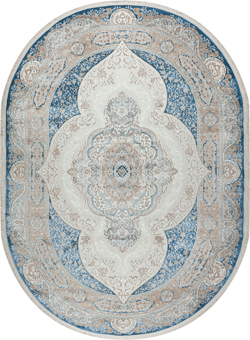 Ковер 36925A oval BLUE / BLUE