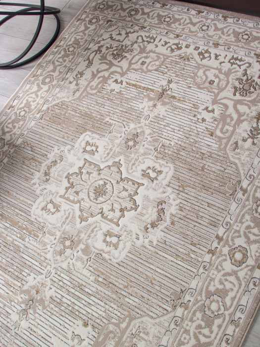 Ковер 04089A - CREAM HB / LIGHT GRI HB - Прямоугольник - коллекция NOVA