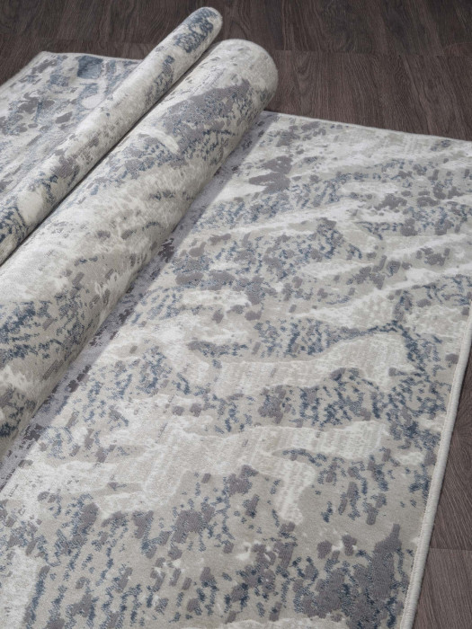 Ковер 13102 - SILVER-D.BLUE - Прямоугольник - коллекция Euphoria