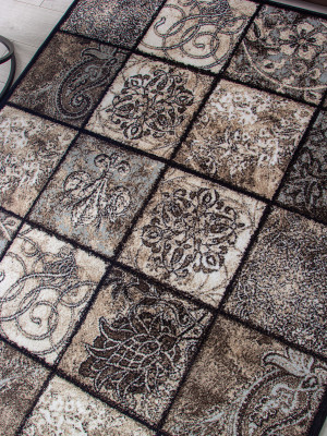 Ковер d328 - BROWN - Дорожка - коллекция VALENCIA DELUXE