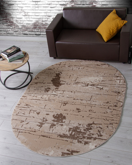 Ковер F174 - BEIGE - Овал - коллекция ALABAMA