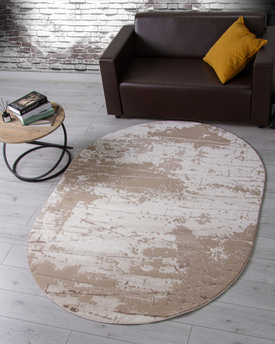 Ковер F174 - BEIGE - Овал - коллекция ALABAMA