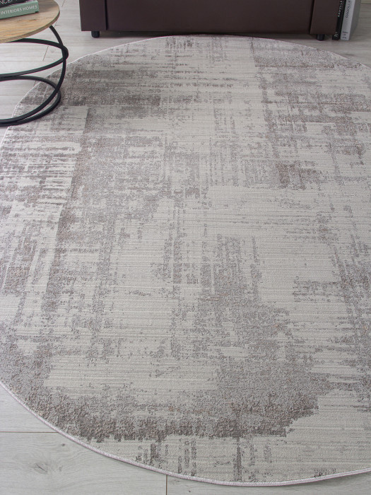 Ковер F237 - GRAY-BEIGE - Овал - коллекция GRAFF