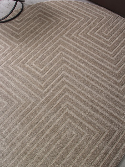 Ковер F412 - LIGHT BEIGE - Овал - коллекция DIOS