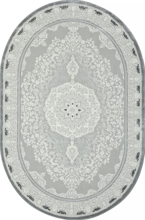 Ковер GL038G - GREY / GREY - Овал - коллекция NENSI