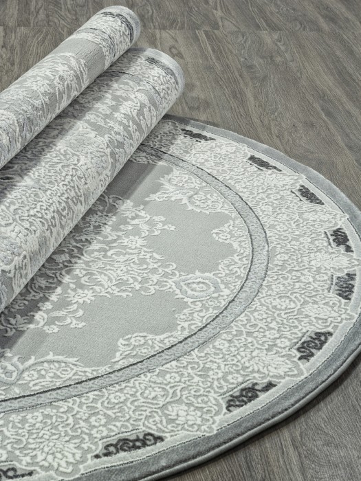 Ковер GL038G - GREY / GREY - Овал - коллекция NENSI