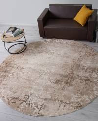 Ковер ARMINA ( АРМИНА ) 03708A - BROWN / BROWN ( Круг )