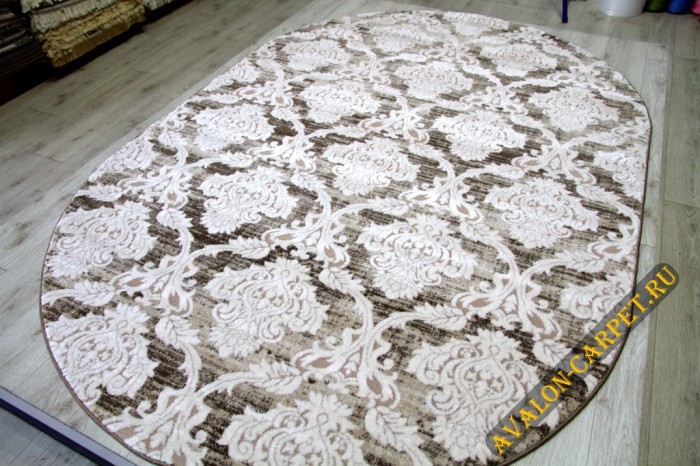 Ковер 36188X oval L.BEIGE / L.BEIGE