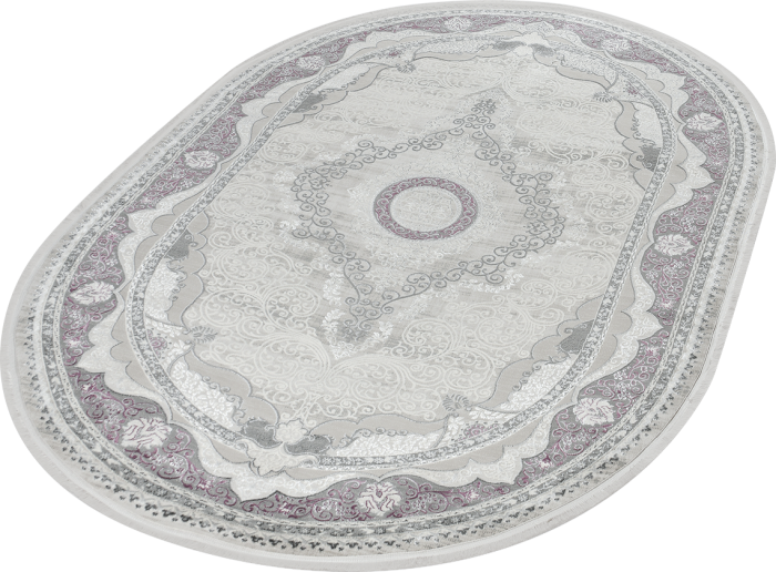 Ковер 36564A oval LILA / L.GREY