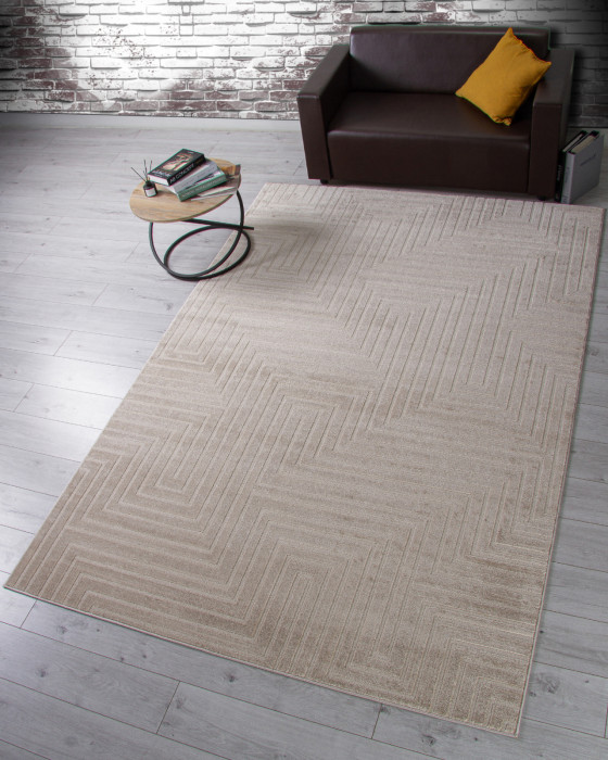 Ковер F412 - LIGHT BEIGE - Прямоугольник - коллекция DIOS