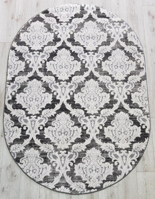 Ковер 36188X oval SILVER / SILVER