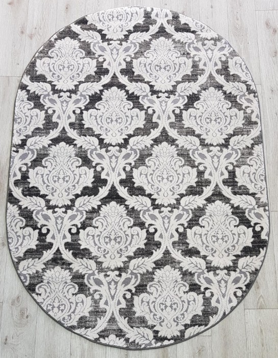 Ковер 36188X oval SILVER / SILVER