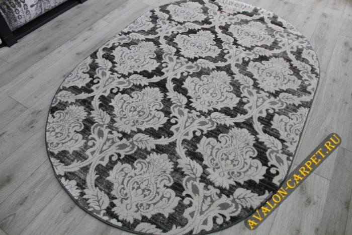 Ковер 36188X oval SILVER / SILVER